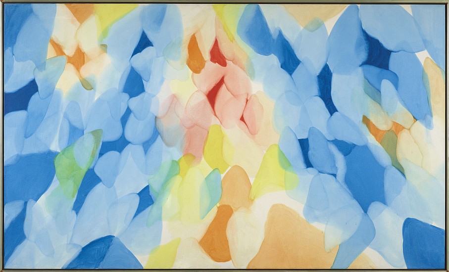 Alice Baber, The Blue Drum Path to the Open Coast, 1977
Oil on canvas, 40 x 66 in. (101.6 x 167.6 cm)
BAB-00028