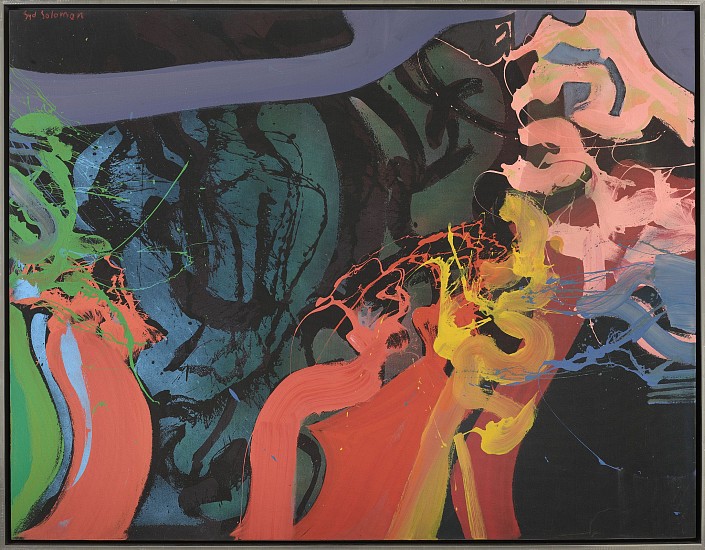Syd Solomon, Lunareach, 1984
Acrylic and aerosol enamel on canvas, 60 x 78 in. (152.4 x 198.1 cm)
© Estate of Syd Solomon
SOL-00151