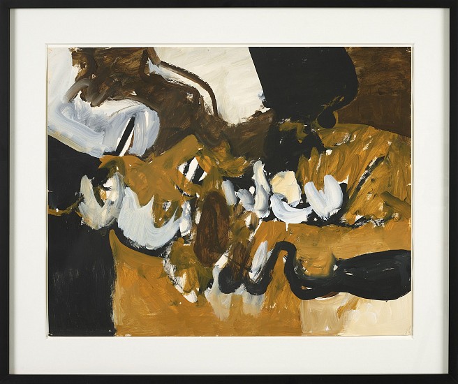 Charlotte Park, Untitled (Black, White, and Brown VIII) | SOLD, c. 1955
Gouache on paper, 22 1/2 x 28 1/2 in. (57.1 x 72.4 cm)
PAR-00045