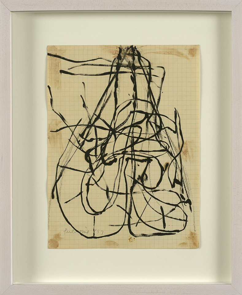 Perle Fine, Untitled, 1957
Oil on graph paper, 8 1/2 x 11 in. (21.6 x 27.9 cm)
© A.E. Artworks
FIN-00114
