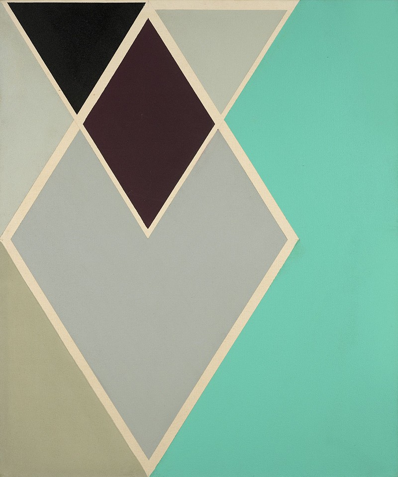 Larry Zox, Jodphur (Diamond Drill Series), 1967
Acrylic and epoxy on canvas, 48 x 40 in. (121.9 x 101.6 cm)
ZOX-00089