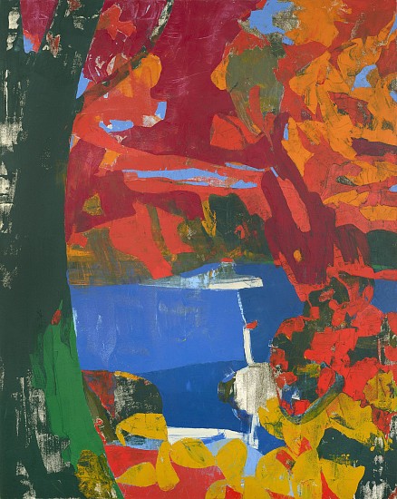 Eric Dever, Fall Leaves, Fall Trout Pond, 2021
Oil on canvas, 60 x 48 in. (152.4 x 121.9 cm)
DEV-00174