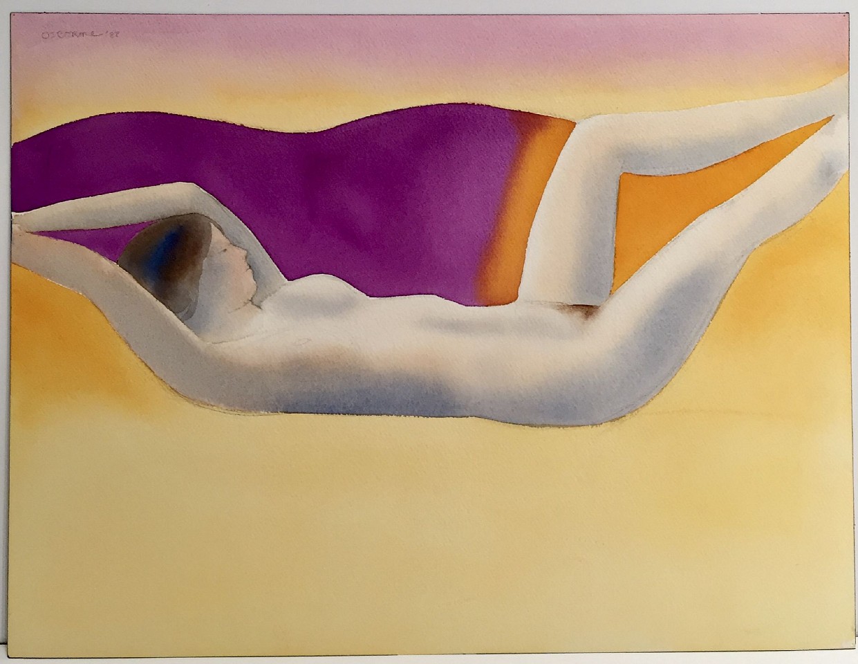 Elizabeth Osborne, Reclining Nude, 1988
Watercolor and pencil on paper, 12 x 16 in. (30.5 x 40.6 cm)
OSB-00117
