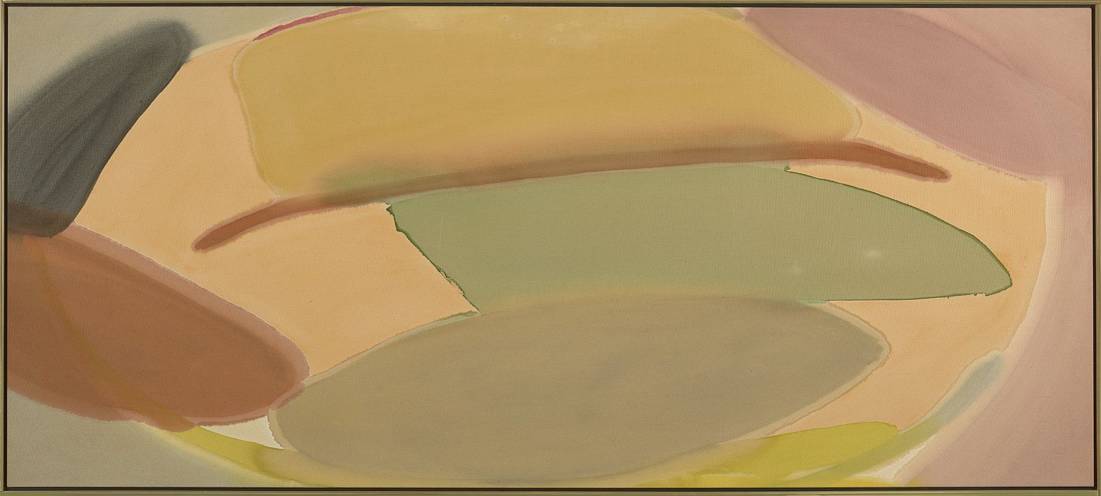 Larry Zox, Wind Mix, 1975-79
Acrylic on canvas, 38 1/2 x 87 1/2 in. (97.8 x 222.2 cm)
ZOX-00104