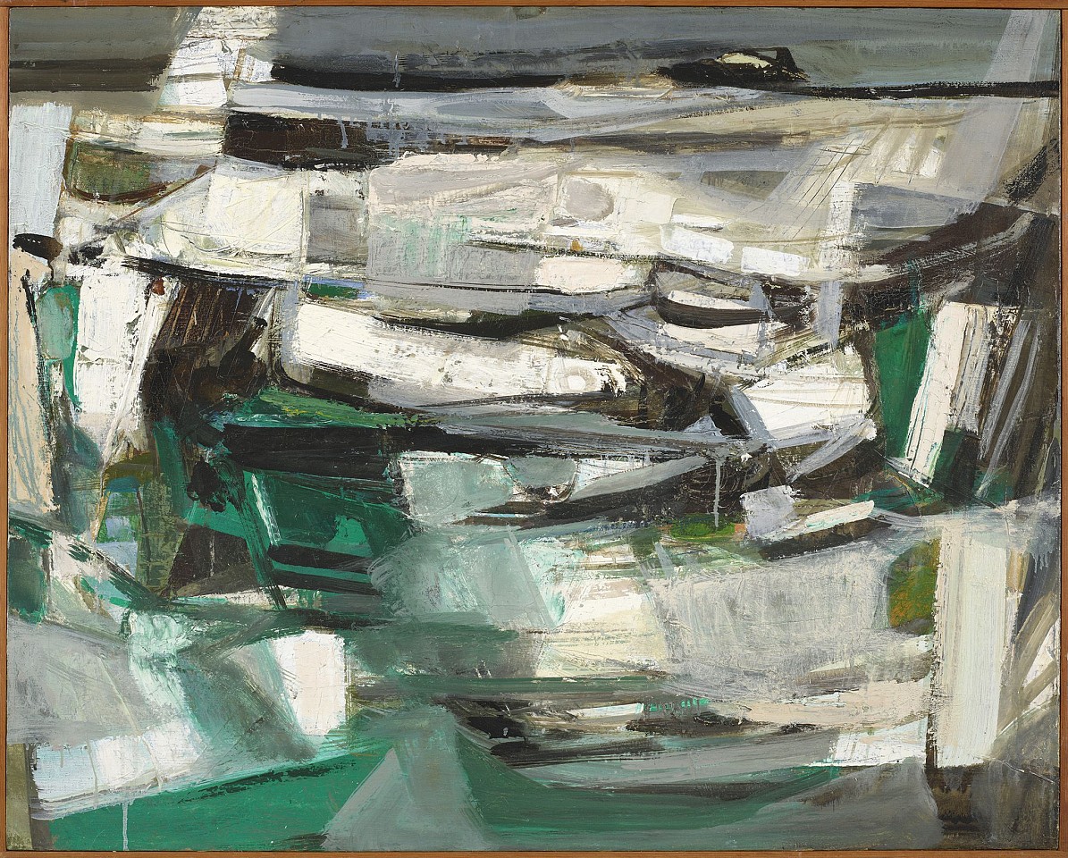 Emiko Nakano, Landscape in Green | SOLD, 1954
Oil on canvas,, 32 x 40 in. (81.3 x 101.6 cm)
NAK-00001