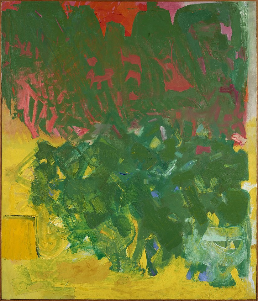 Yvonne Thomas, Eye Level Green | SOLD, 1962
Oil on canvas, 58 1/2 x 50 in. (148.6 x 127 cm)
THO-00047
