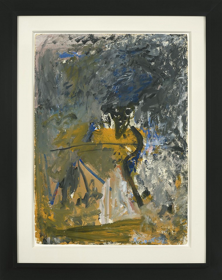 Milton Resnick, Untitled, 1959
Gouache on paper, 30 5/8 x 22 1/4 in. (77.8 x 56.5 cm)
RES-00002