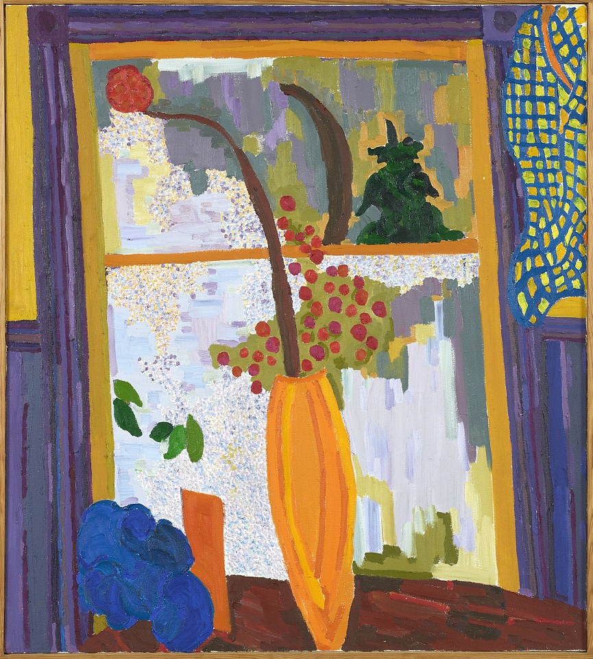 Lynne Drexler, Window Vase | SOLD, 1996
Oil on canvas, 32 x 28 3/4 in. (81.3 x 73 cm)
DREX-00097