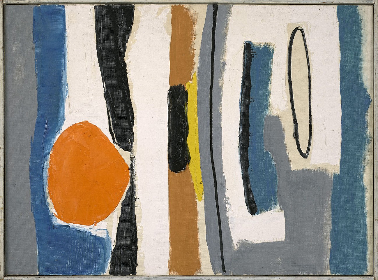 Edward Zutrau, Abstraction (October) | SOLD, 1958
Oil on linen, 21 1/8 x 28 1/2 in. (53.7 x 72.4 cm)
ZUT-00071