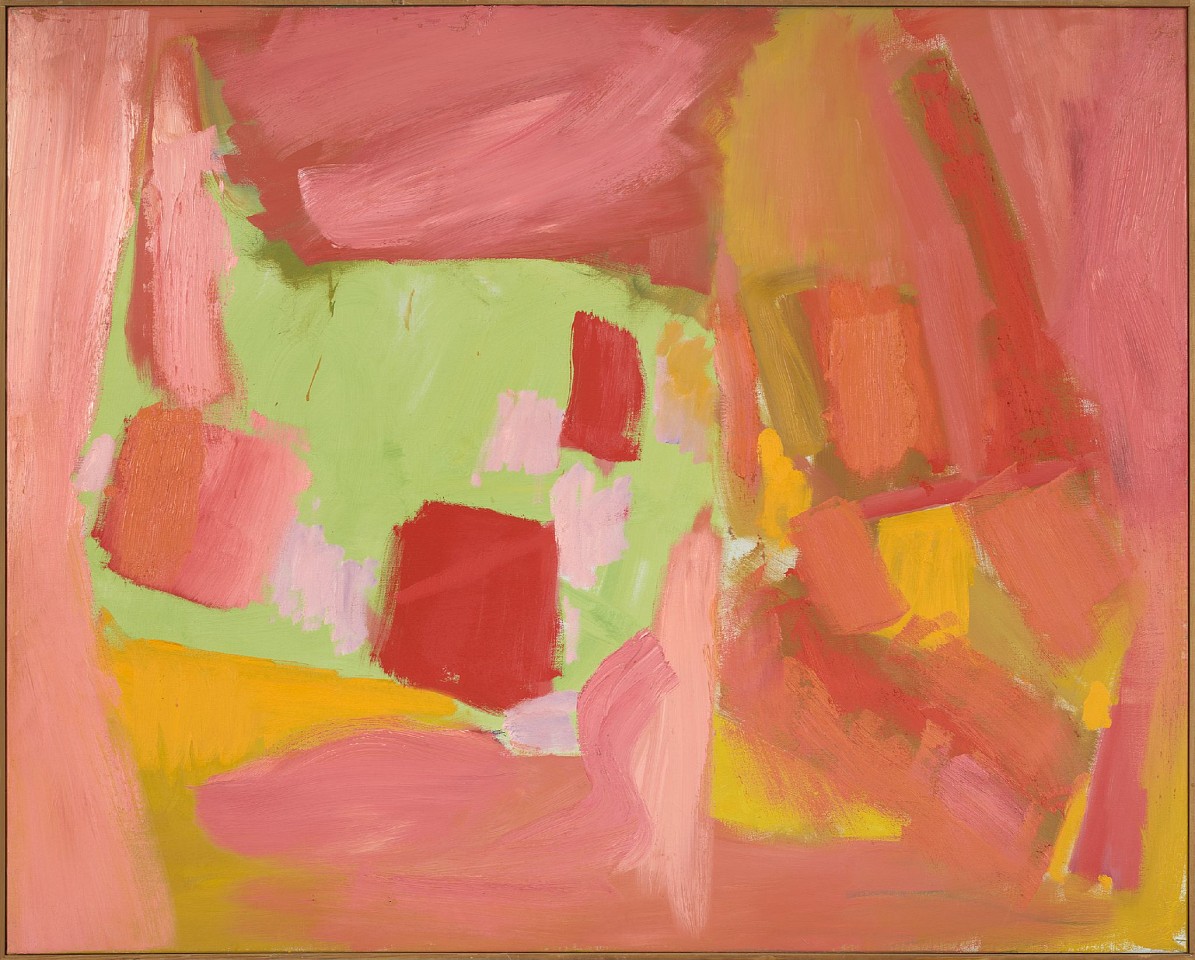Ethel Schwabacher, Spring Earth | SOLD, 1962
Oil on linen, 40 x 50 in. (101.6 x 127 cm)
SCHW-00010