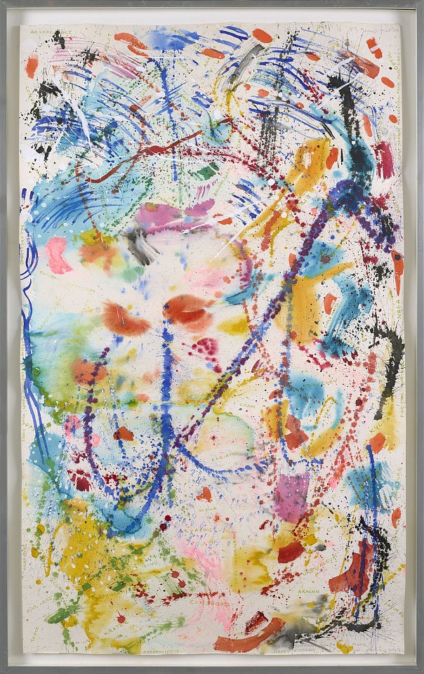 Nancy Graves, Scluper, 1982
Watercolor, acrylic and colored pencil on paper, 44 1/2 x 27 in. (113 x 68.6 cm)
GRA-00007