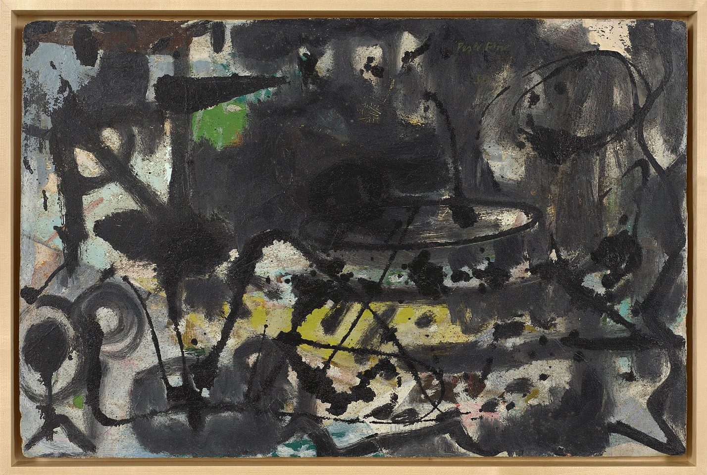 Perle Fine, Untitled | SOLD, 1950
Oil and sand on board, 23 1/2 x 36 in. (59.7 x 91.4 cm)
FIN-00137