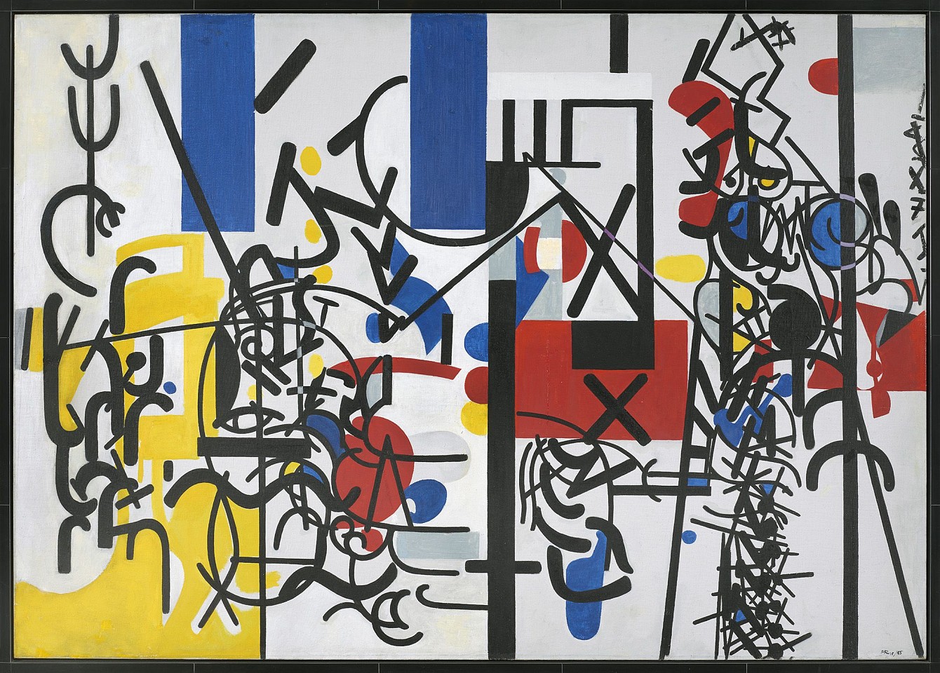 Perle Fine, Grand March Opening Theme, 1945
Oil on canvas, 42 x 59 1/2 in. (106.7 x 151.1 cm)
FIN-00146