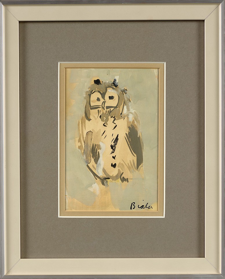 Janice Biala, Untitled (Owl) | SOLD, c. 1960
Gouache on paper, 6 x 4 in. (15.2 x 10.2 cm)
BIAL-00004
