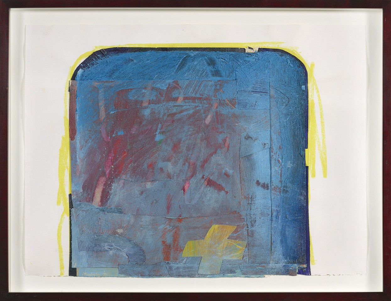 Frank Wimberley, Untitled, 1992
Acrylic, oil stick and collage on paper, 21 3/4 x 29 3/4 in. (55.2 x 75.6 cm)
WIM-00109