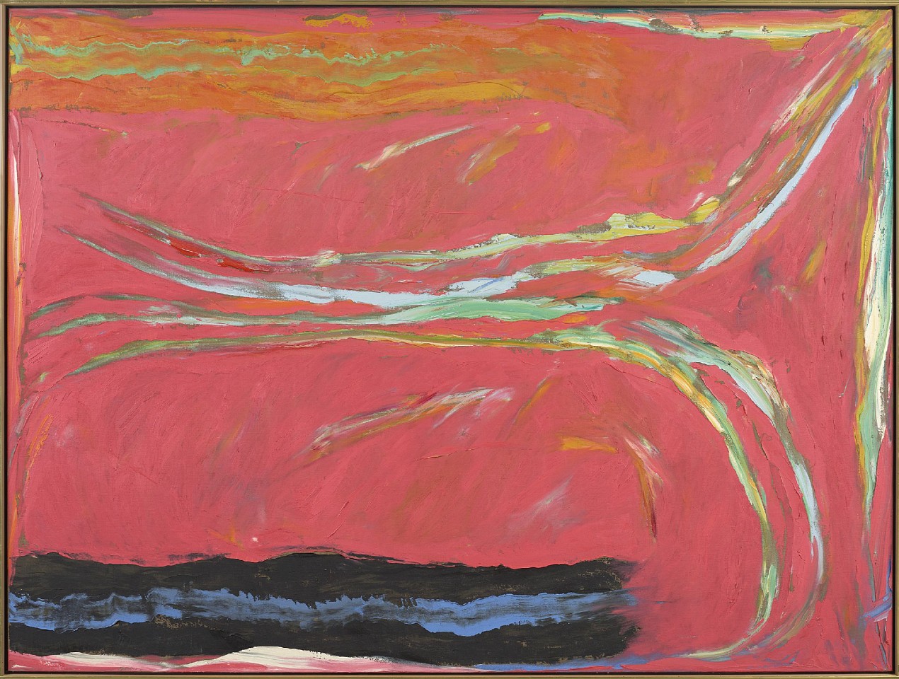 Stanley Boxer, Noonspushedpeachgrasp, 1975
Oil on linen, 60 x 80 in. (152.4 x 203.2 cm)
BOX-00117