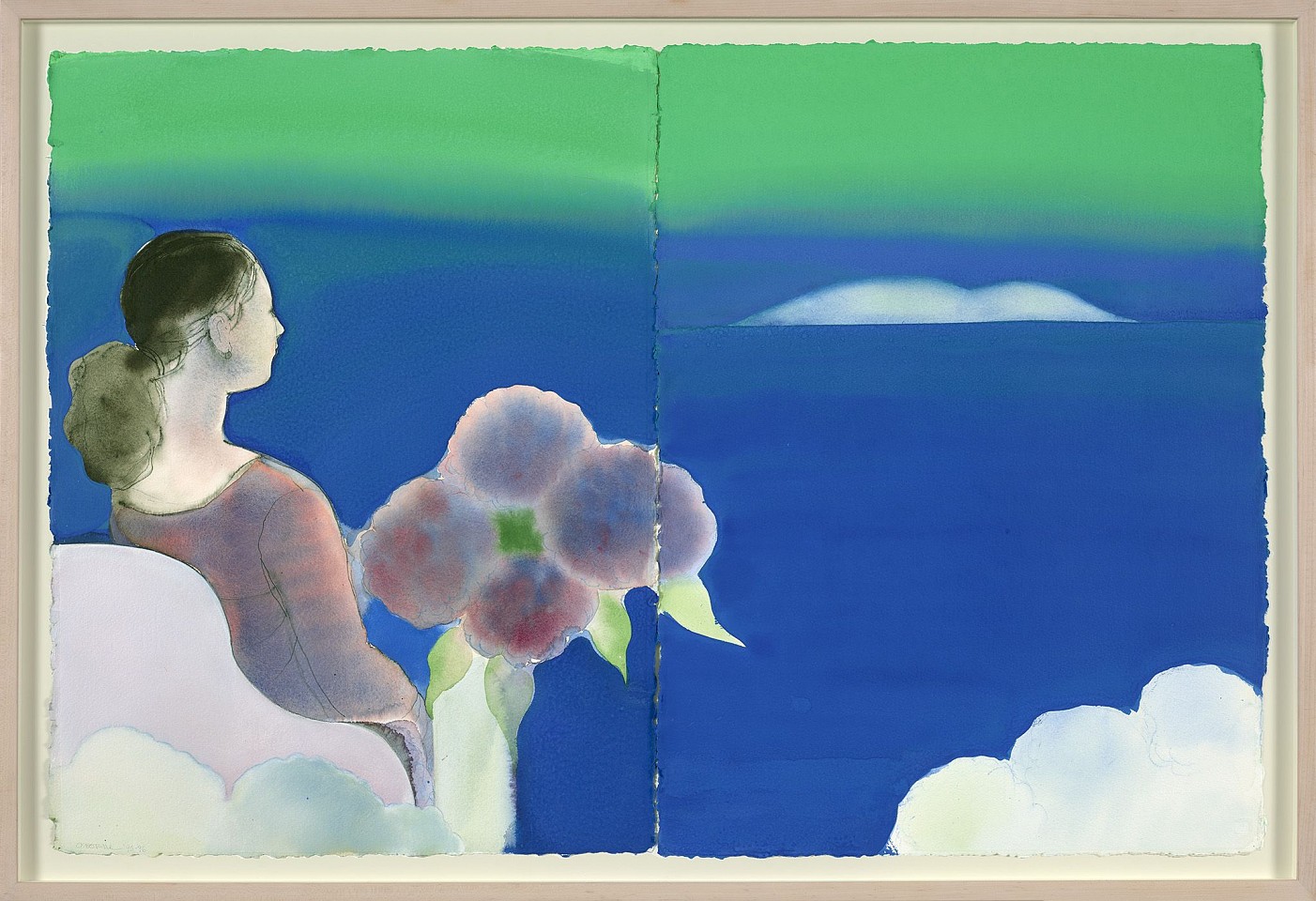 Elizabeth Osborne, View of the Sea, 1996
Watercolor on paper, 34 x 50 in. (86.4 x 127 cm)
OSB-00269