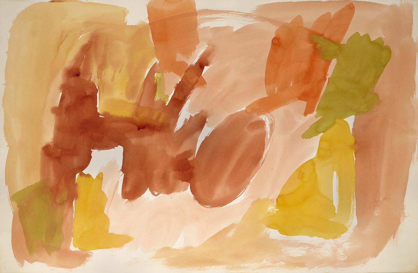 Ethel Schwabacher, Untitled, c. 1960-62
Colored ink on paper, 26 1/8 x 40 in. (66.4 x 101.6 cm)
SCHW-00105