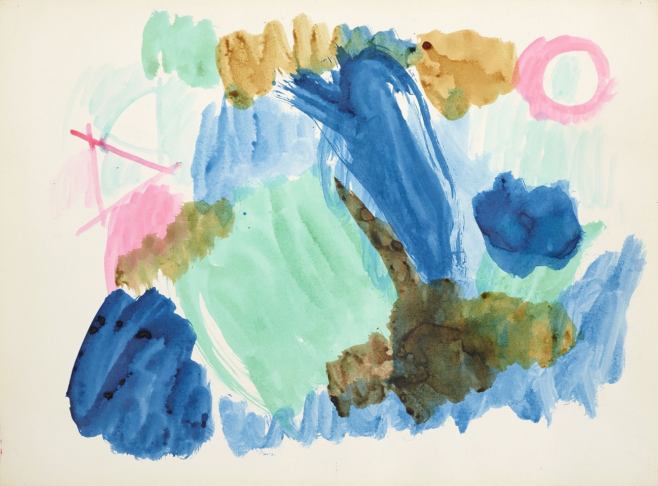 Ethel Schwabacher, Untitled, c. 1960-62
Colored ink on paper, 22 1/4 x 30 in. (56.5 x 76.2 cm)
SCHW-00098