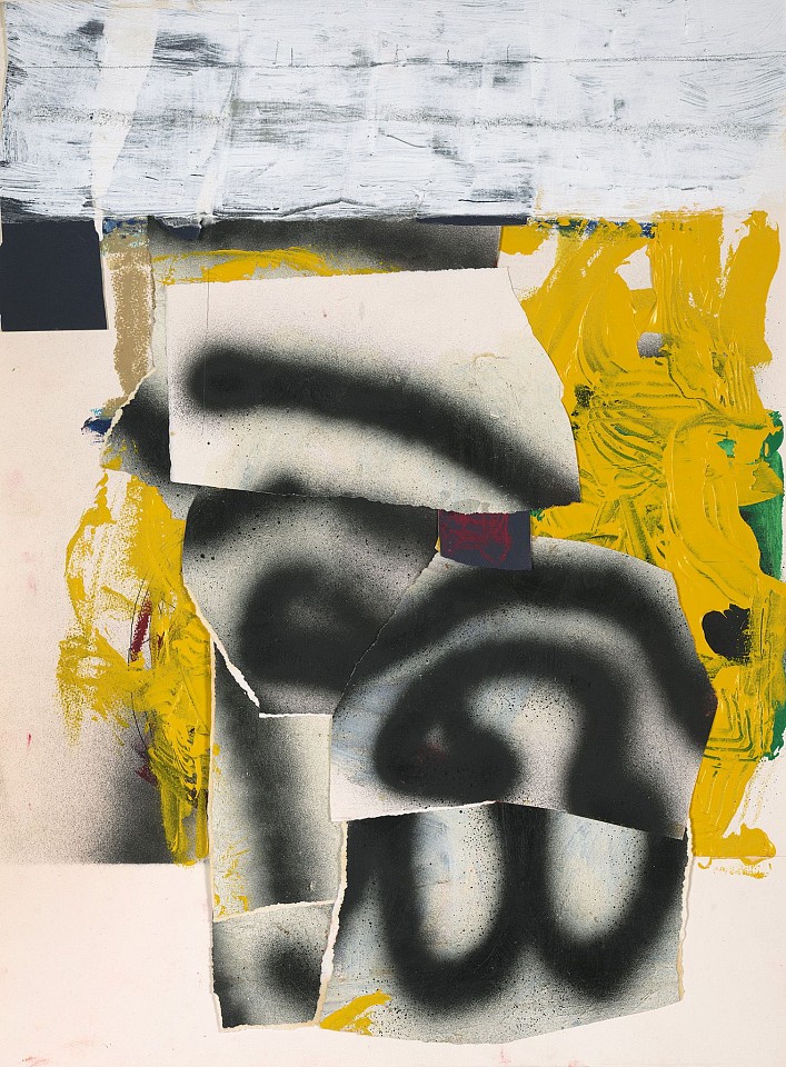Frank Wimberley, Untitled, n.d.
Acrylic, spray paint, oil stick and collage on paper, 22 1/4 x 29 3/4 in. (56.5 x 75.6 cm)
WIM-00110