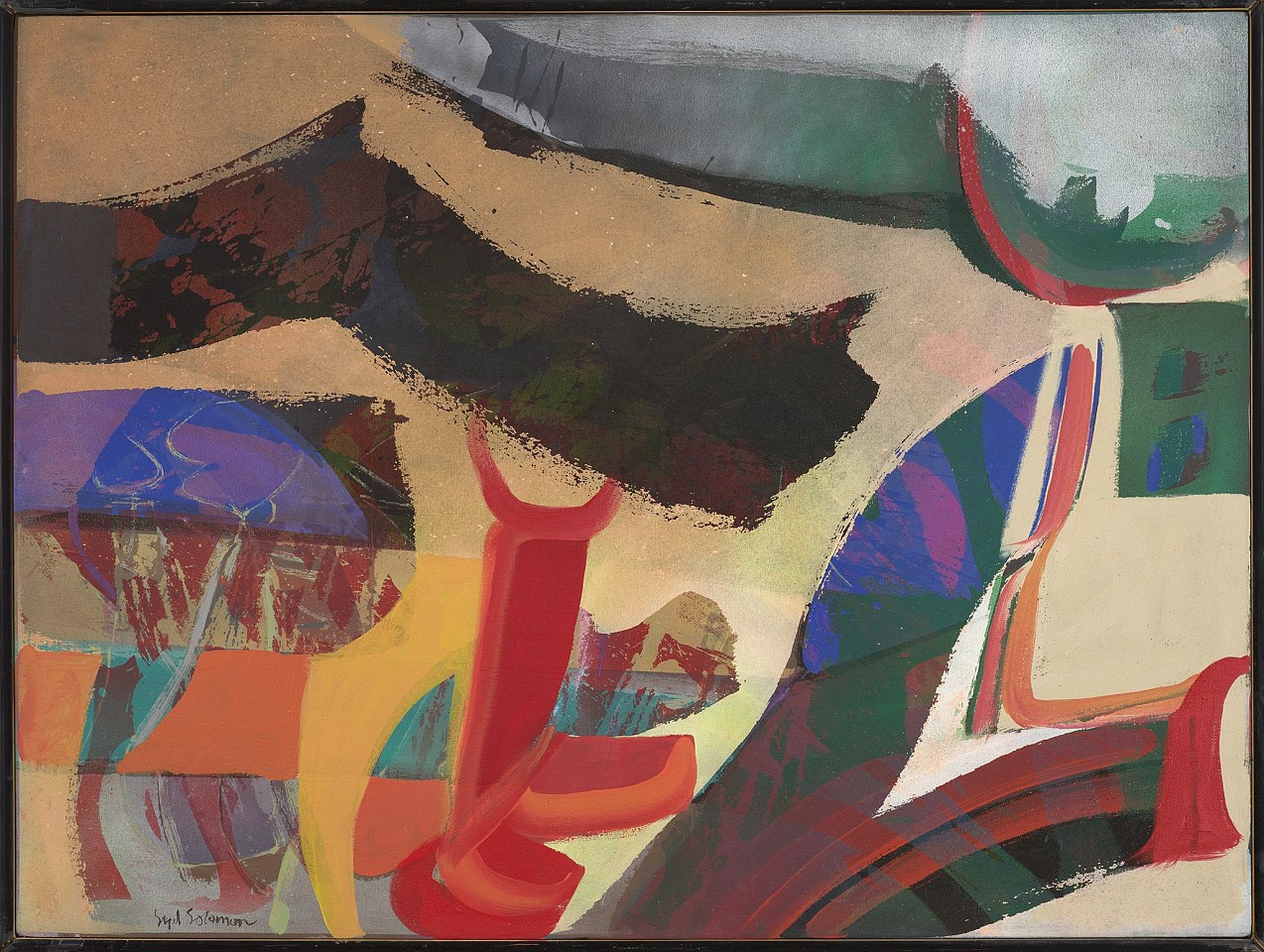 Syd Solomon, Hillight, 1981
Acrylic and aerosol enamel on canvas, 36 x 48 in. (91.4 x 121.9 cm)
SOL-00222