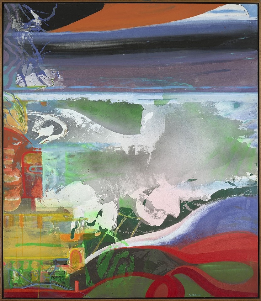 Syd Solomon, Shore Echoes, 1990
Acrylic and aerosol enamel on canvas, 76 x 66 in. (193 x 167.6 cm)
SOL-00231