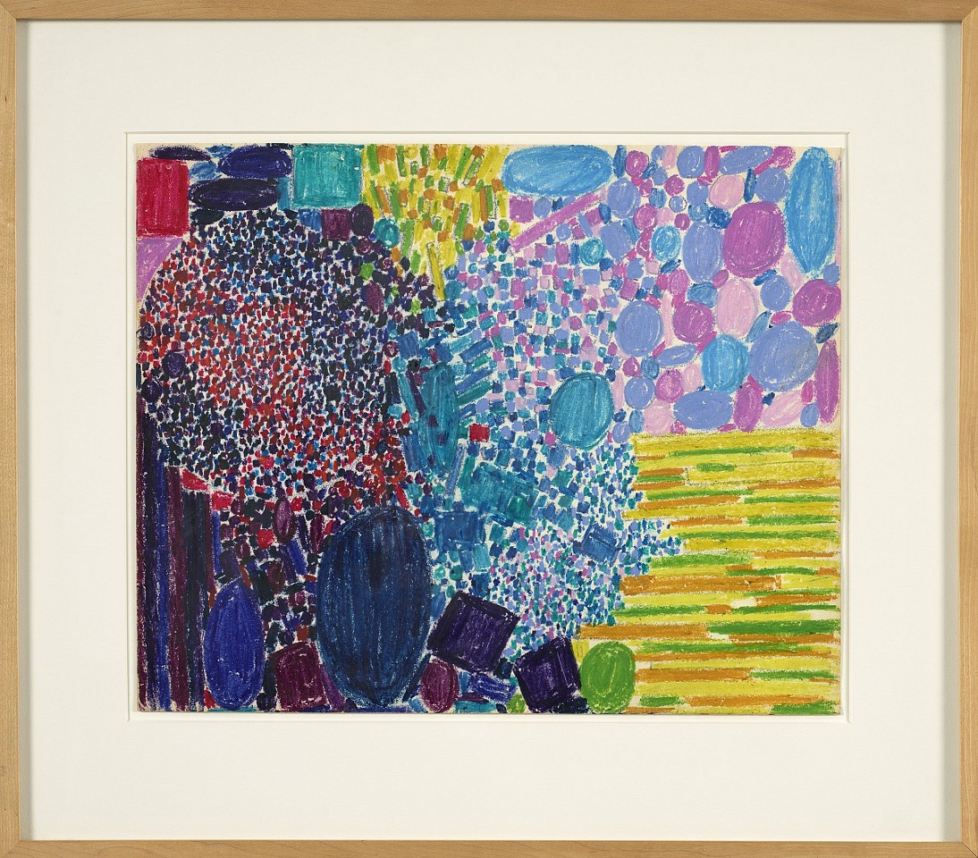 Lynne Drexler, Untitled | SOLD, c. 1967
Crayon on paper, 13 3/4 x 17 in. (34.9 x 43.2 cm)
DREX-00114