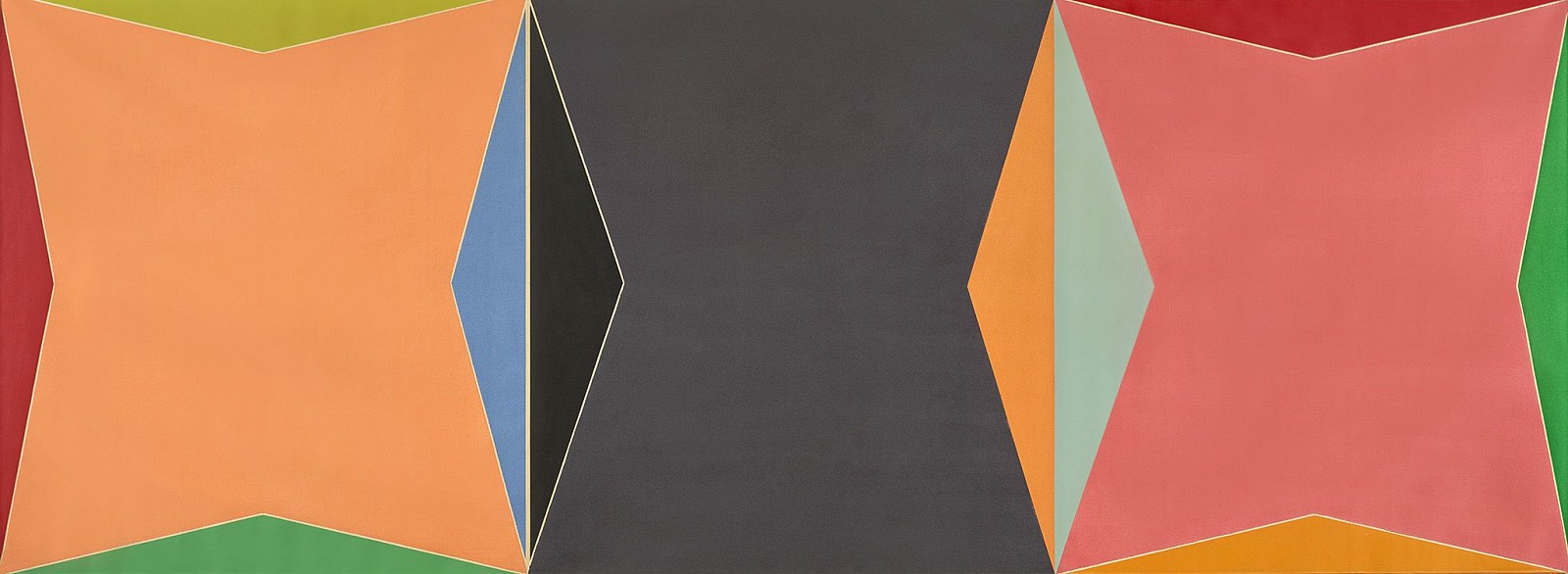 Larry Zox, Untitled (Triple Gemini), c. 1969
Acrylic on canvas, 66 x 179 in. (167.6 x 454.7 cm)
ZOX-00184