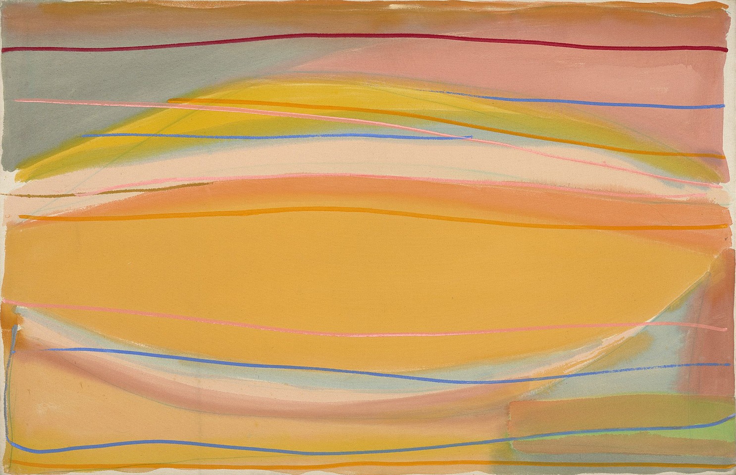 Larry Zox, Oval I, 1998
Acrylic on canvas, 47 3/8 x 73 in. (120.3 x 185.4 cm)
ZOX-00169