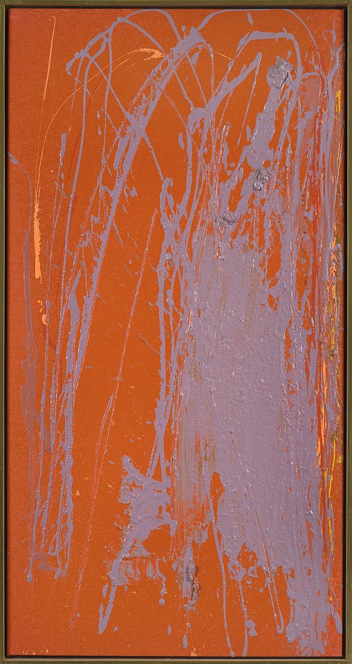 Dan Christensen, De Soto's Orange, 1983
Acrylic on canvas, 58 1/4 x 30 in. (148 x 76.2 cm)
CHR-00342