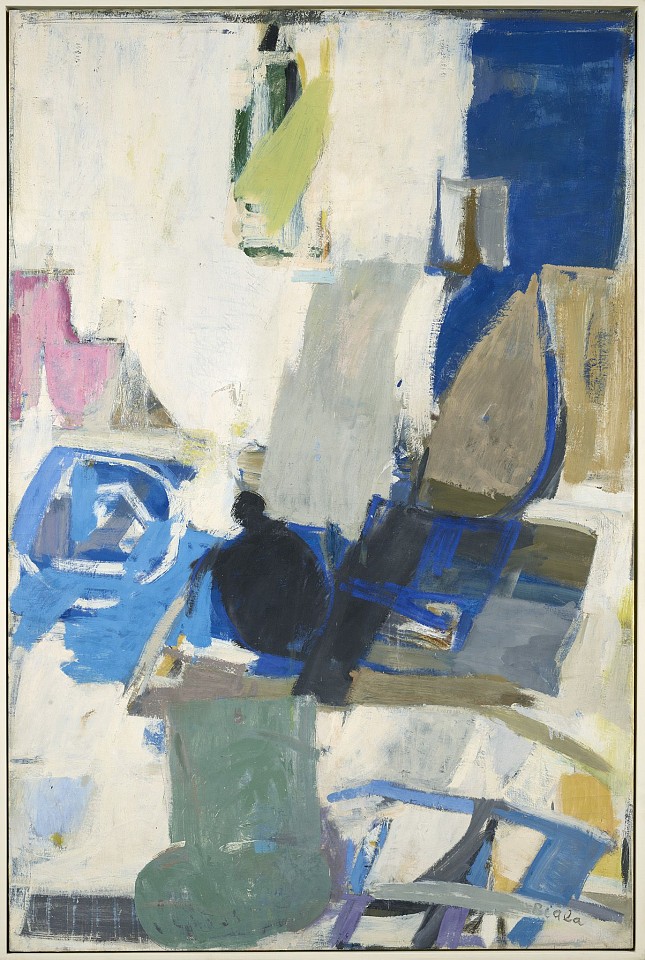 Janice Biala, White Interior with Black Kettle, 1961
Oil on canvas, 76 3/4 x 51 in. (194.9 x 129.5 cm)
BIAL-00021