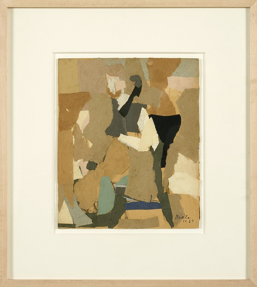 Janice Biala, Violoncelliste, 1957
Collage on paper, 10 x 8 1/2 in. (25.4 x 21.6 cm)
BIAL-00039