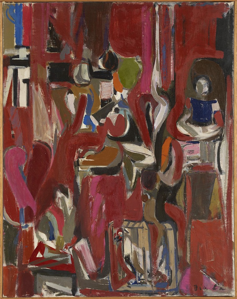Janice Biala, Red Interior with Child, 1956
Oil on linen, 33 x 26 in. (83.8 x 66 cm)
BIAL-00023