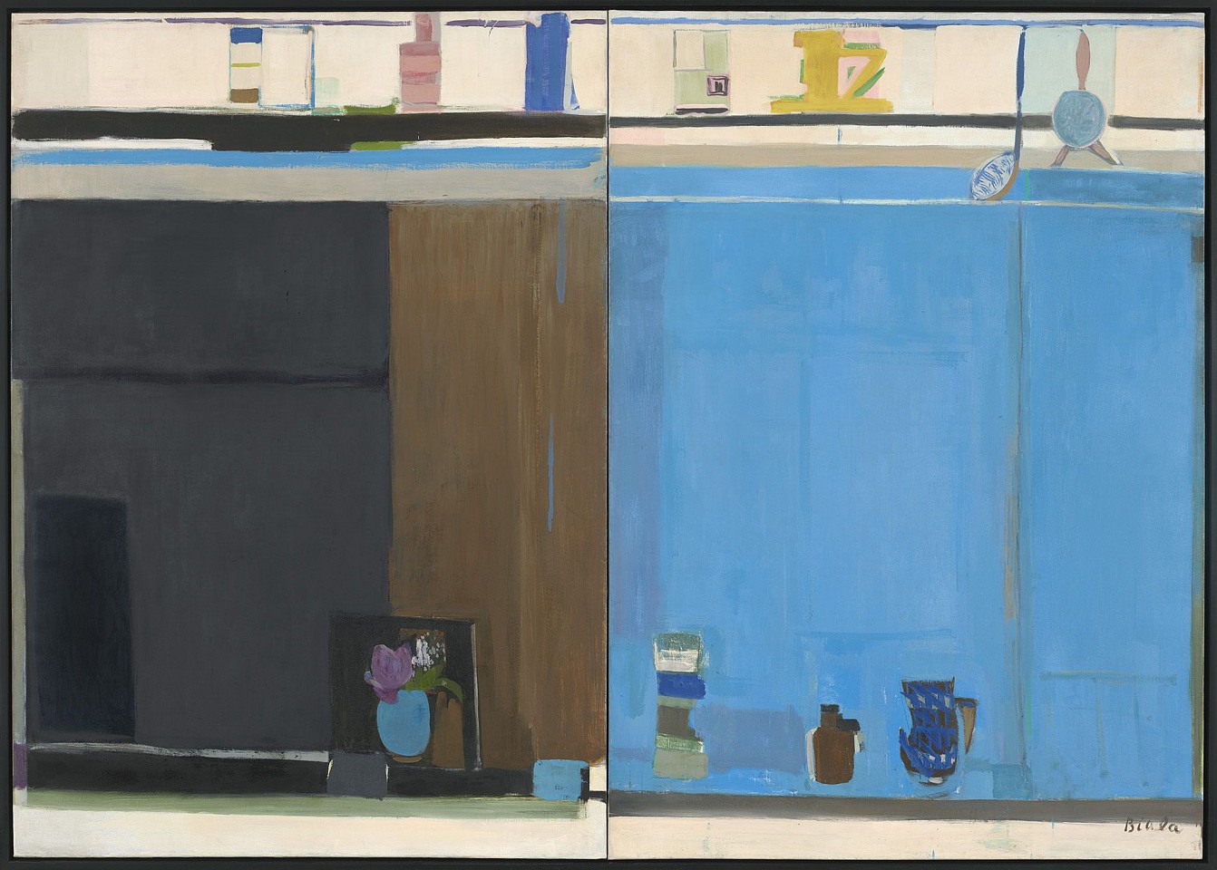 Janice Biala, Pompeii Interior, 1972
Oil on linen, 63 1/2 x 89 3/4 in. (161.3 x 228 cm)
BIAL-00010