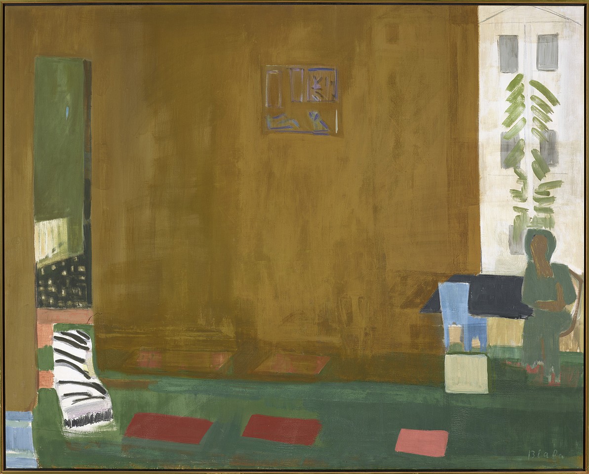 Janice Biala, Brown Interior with Rosine, 1979
Oil on canvas, 51 x 63 3/4 in. (129.5 x 161.9 cm)
BIAL-00017