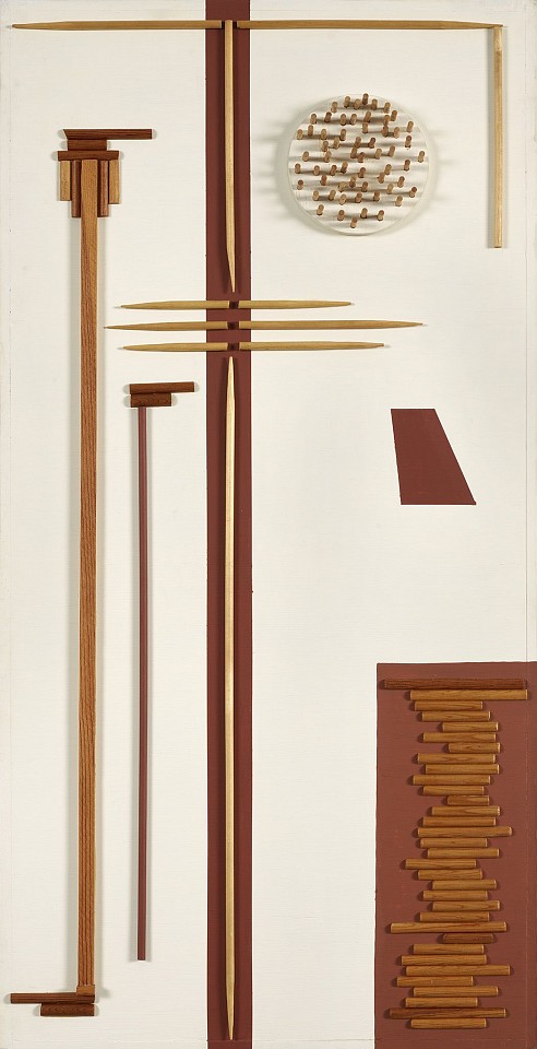 Dorothy Dehner, Untitled (I Ching Series), 1977
Wood and acrylic, 49 x 25 x 4 in. (124.5 x 63.5 x 10.2 cm)
DEH-00058