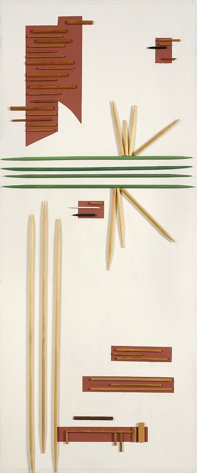 Dorothy Dehner, I Ching #13, 1977
Wood and acrylic, 55 x 23 x 3 in. (139.7 x 58.4 x 7.6 cm)
DEH-00057