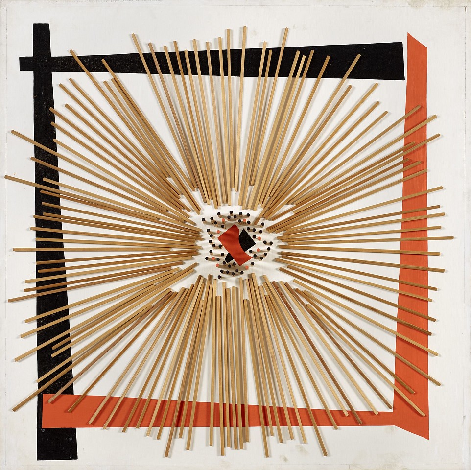 Dorothy Dehner, I Ching #4, 1974
Wood and acrylic, 37 x 37 x 4 3/8 in. (94 x 94 x 11.1 cm)
DEH-00062