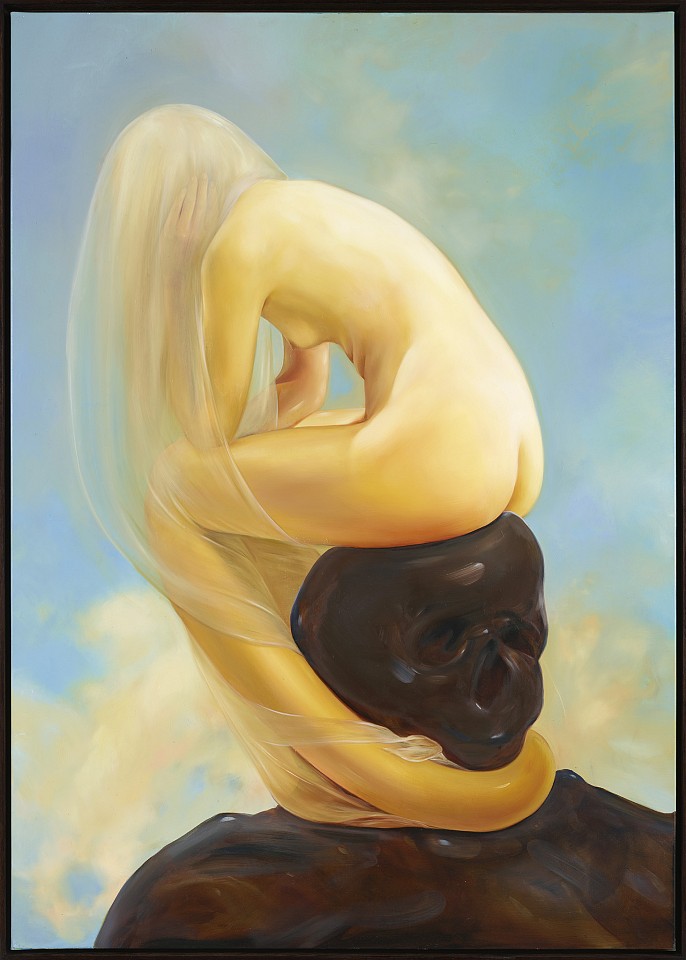 Oda Jaune, T like the Thinker, 2023
Oil on canvas, 67 x 47 1/4 in.
JAU-00001