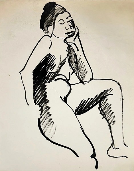 Bernice Bing, Untitled, c. 1970
Ink on paper, 9 3/8 x 7 1/4 in.
BIN-00091