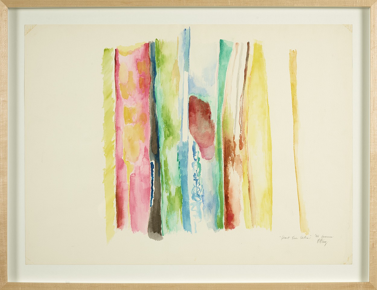 Bernice Bing, Heart Tree Sutra, 1994
Watercolor on paper, 30 x 20 in. (76.2 x 50.8 cm)
BIN-00042